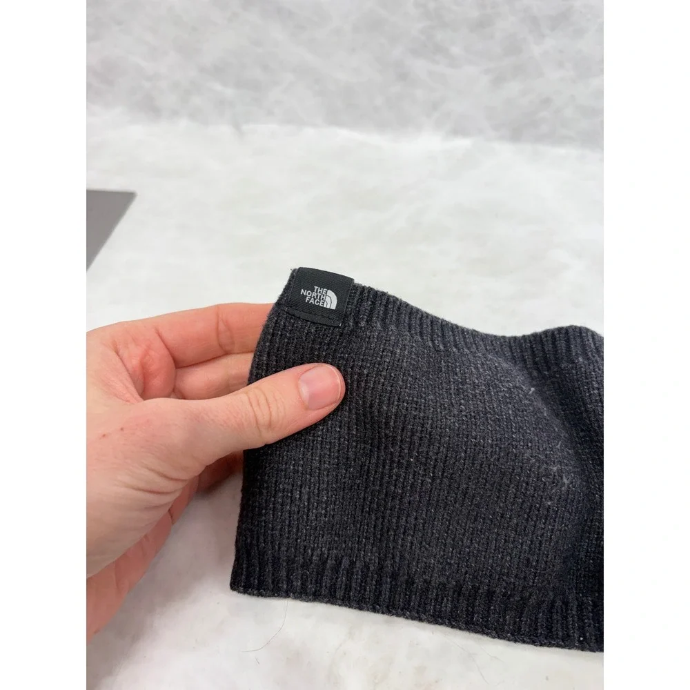 The North Face Womens Knit Twist Front Headband Charcoal Gray Ear Warmer